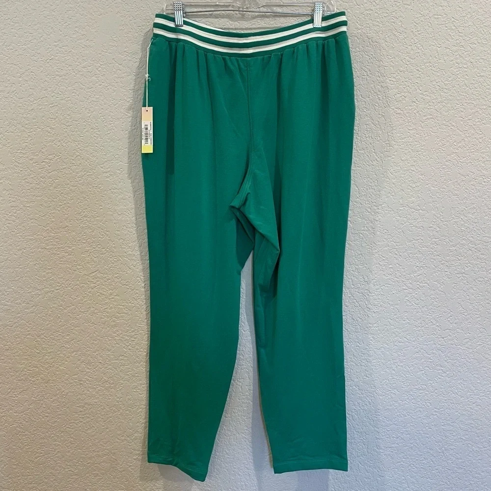 New! Summersalt The Pinktuck French Terry Tapered Joggers in Kelly Green
